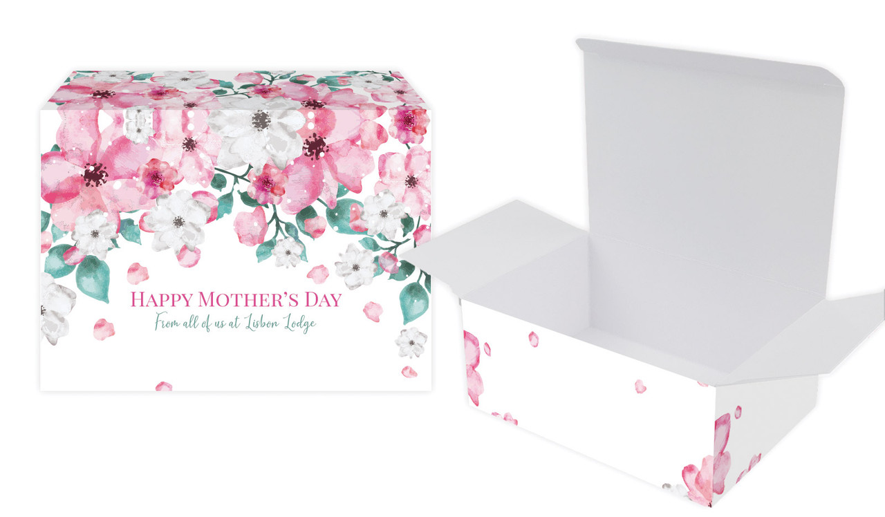 Falling Petals Mothers Day Personalised Tuck Gift Box