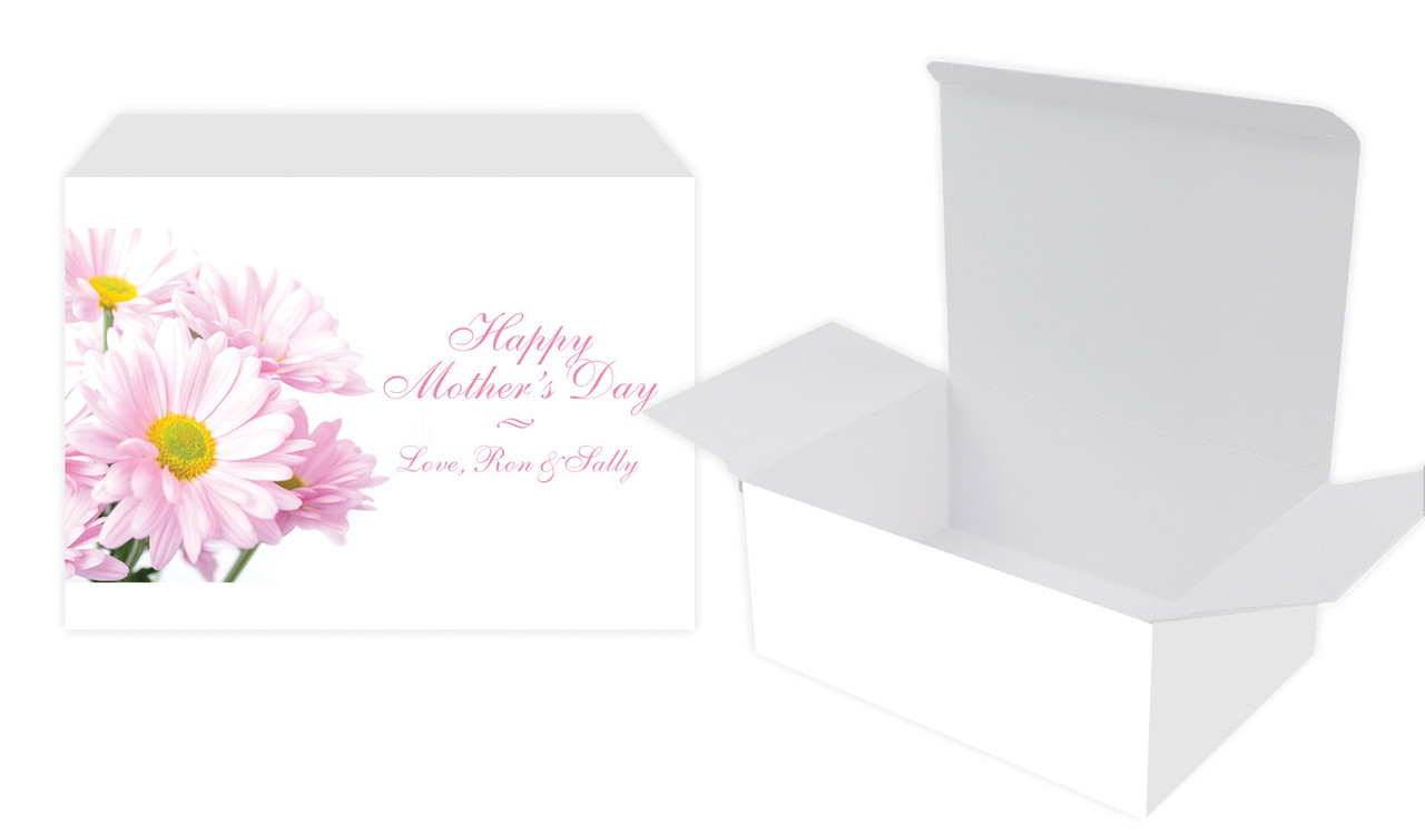 Pink Daisies Mothers Day Personalised Tuck Gift Box