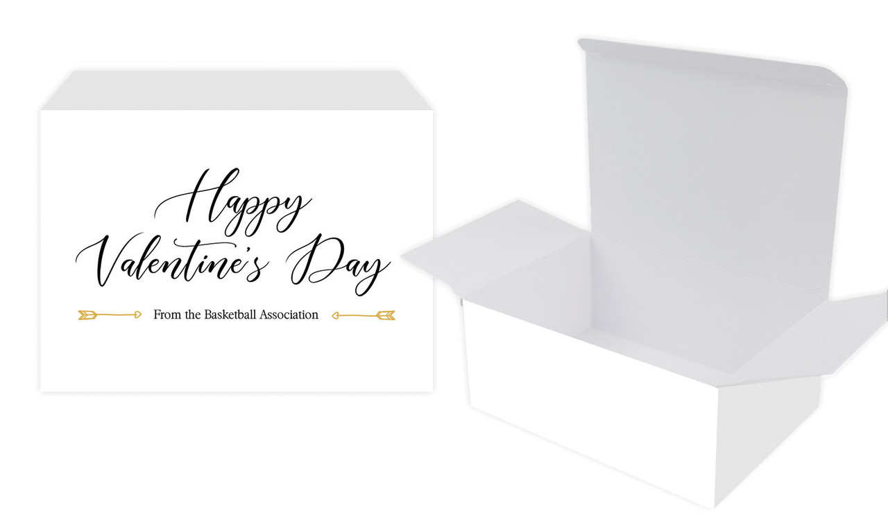 Simple Sentiment Valentines Day Personalised Tuck Gift Box