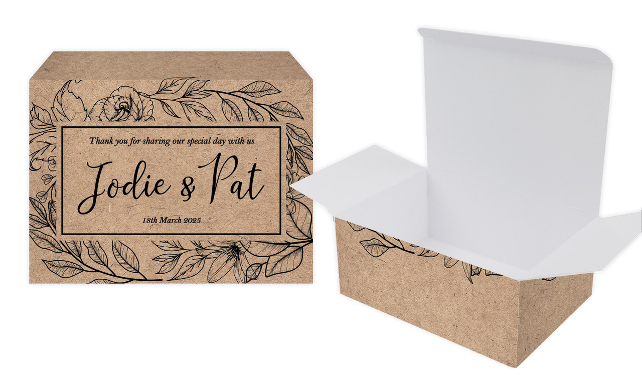Location Centric Wedding Personalised Tuck Gift Box