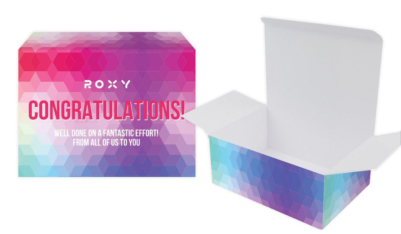 Geometric Congratulations Personalised Tuck Gift Box