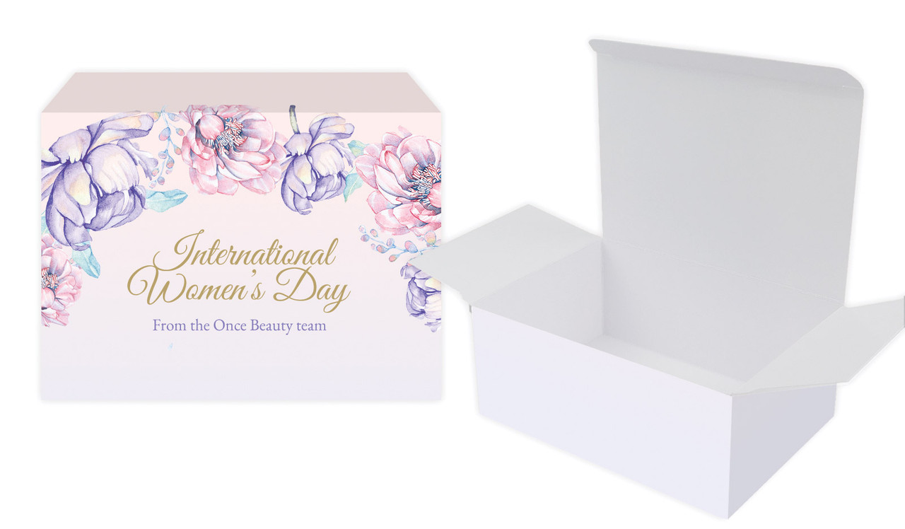 Lilac International Womens Day Personalised Tuck Gift Box