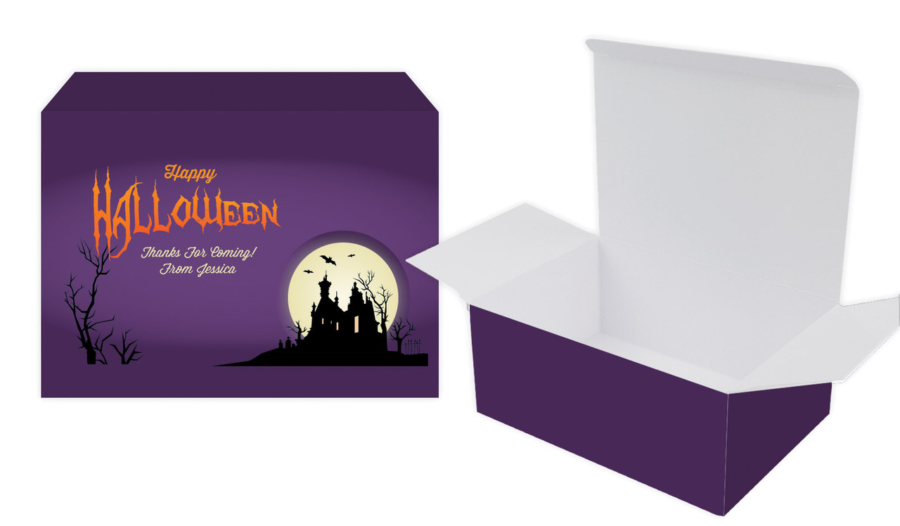 Creepy House Halloween Personalised Tuck Gift Box