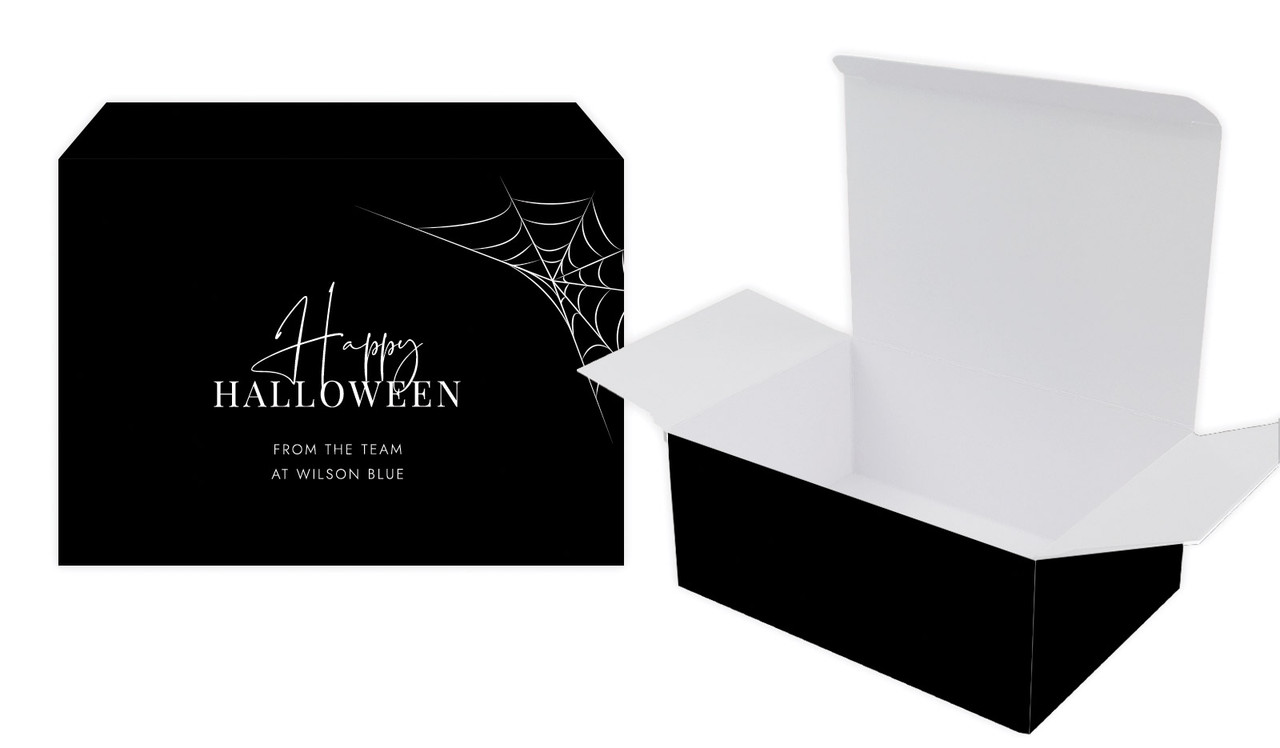 Elegant Web Halloween Personalised Tuck Gift Box