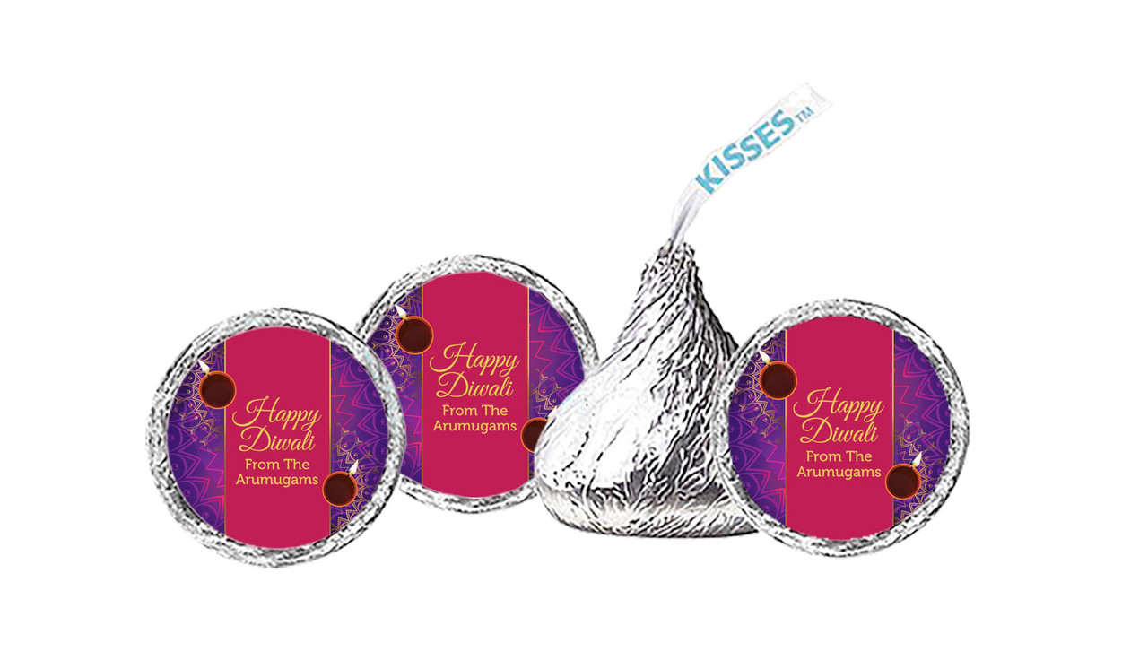 Bold Stripe Diwali Personalised Hersheys Kisses