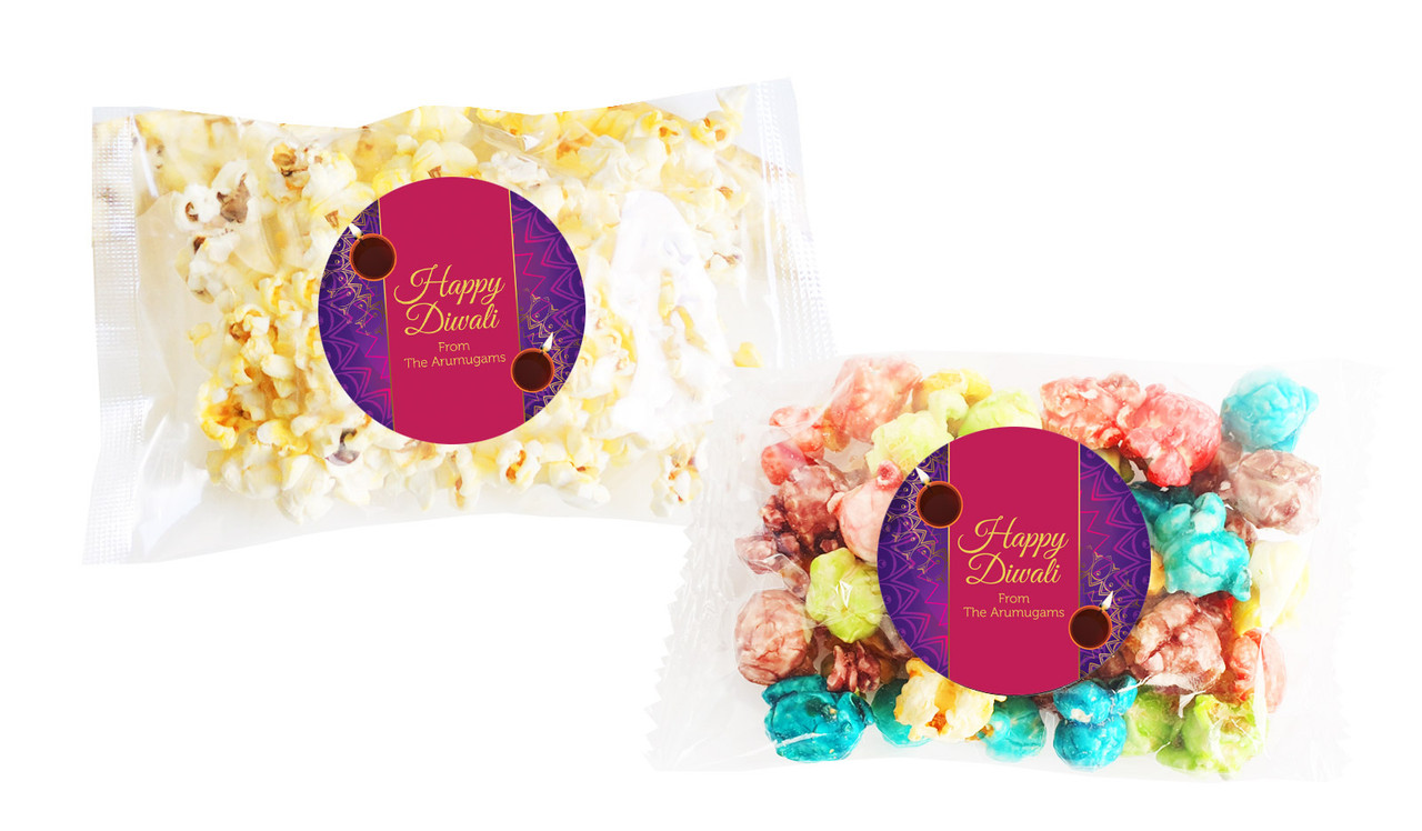 Bold Stripe Diwali Personalised Popcorn Bag