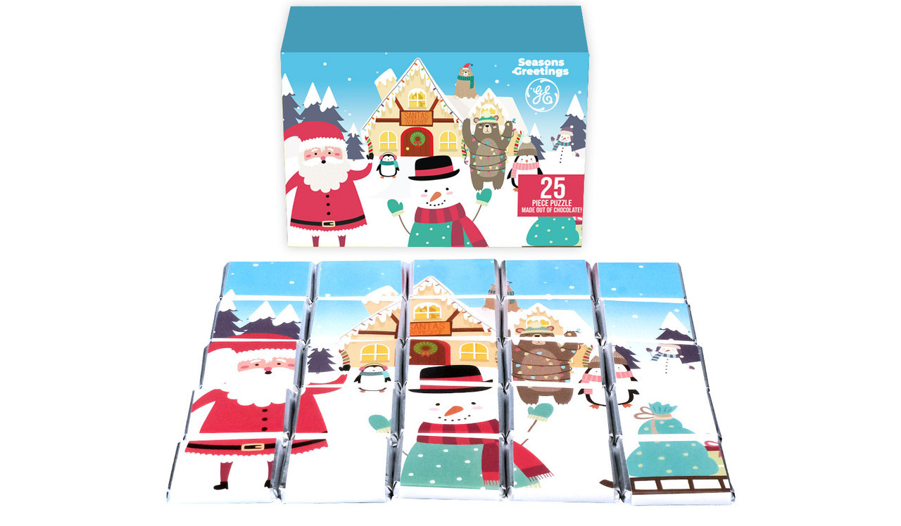 Graphic version of Christmas Jigsaw Puzzle