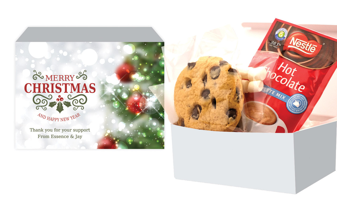 Bokeh Tree Christmas Hot Chocolate Kit