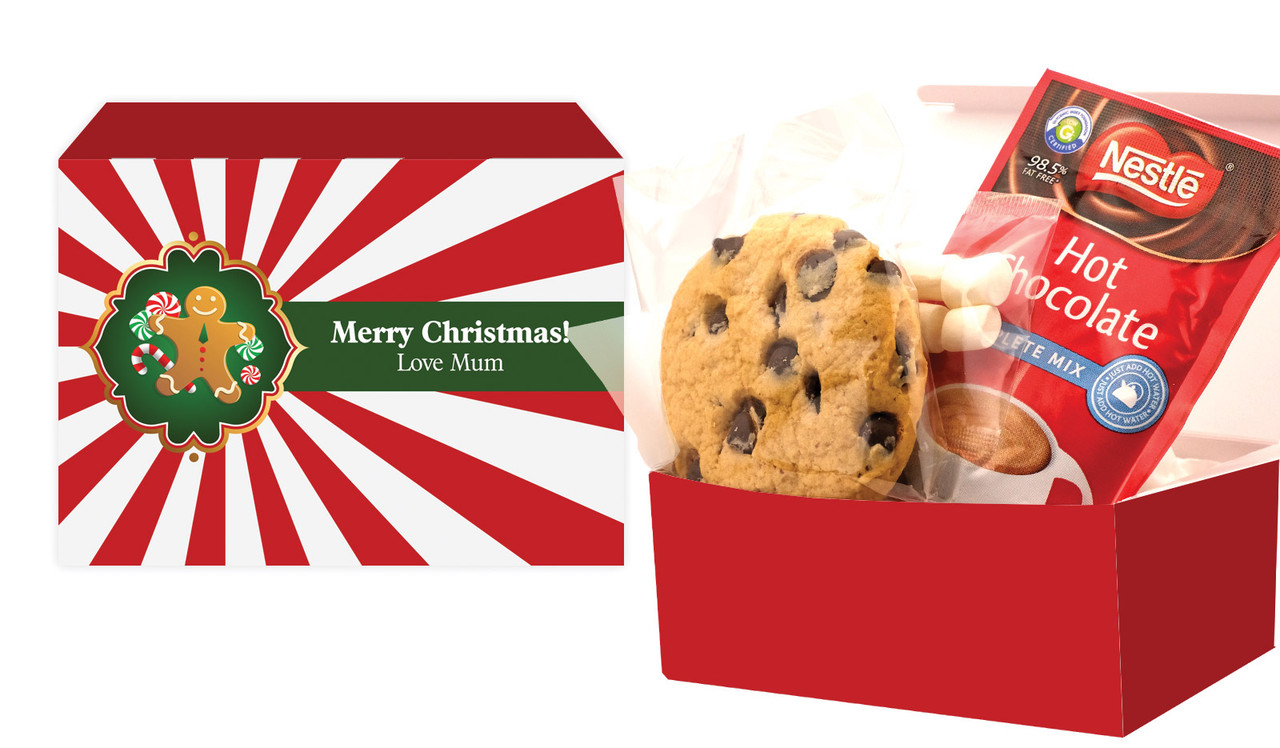 Gingerbread Man Christmas Hot Chocolate Kit