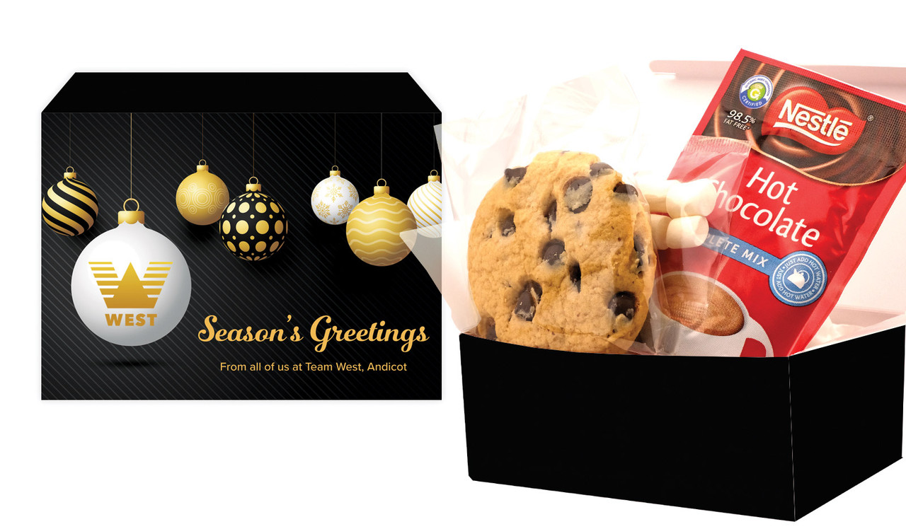 Luxury Black Christmas Hot Chocolate Kit