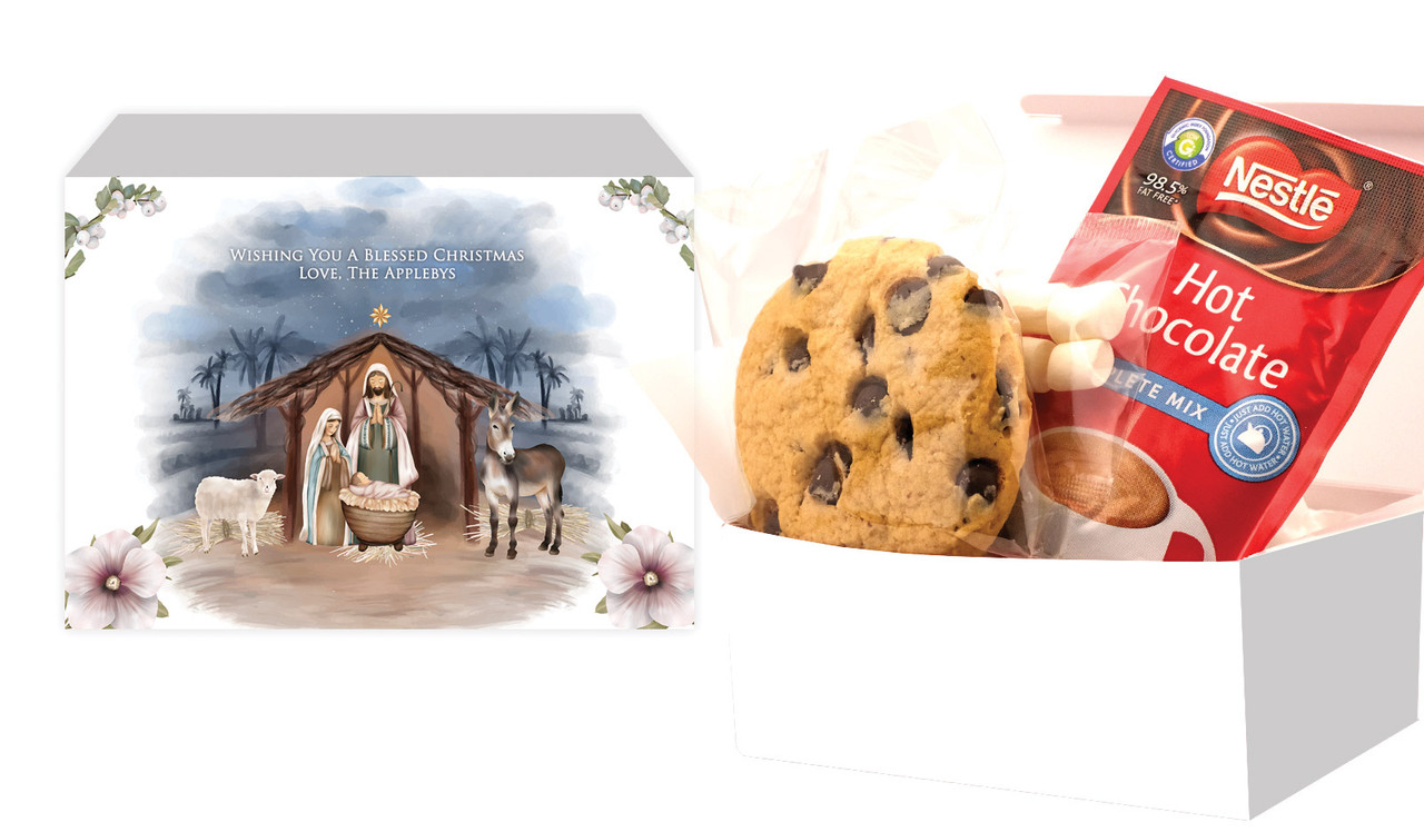 Nativity Scene Christmas Hot Chocolate Kit