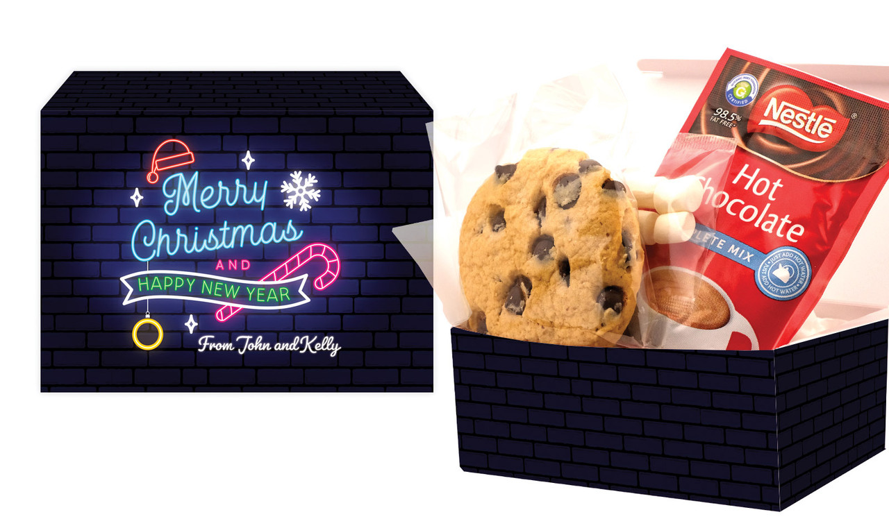 Neon Christmas Hot Chocolate Kit