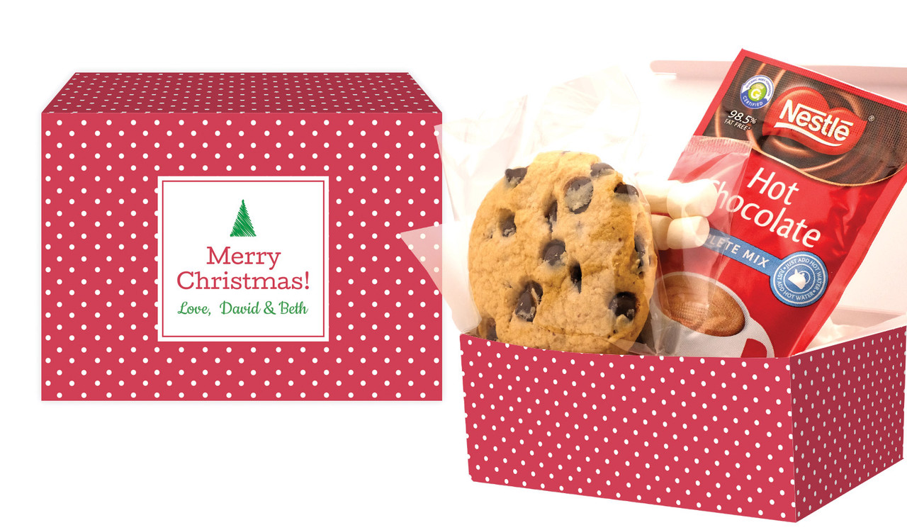 Red Polkadot Christmas Hot Chocolate Kit
