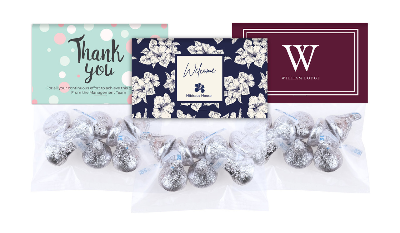 Hersheys Kisses Bag With Branded Topper