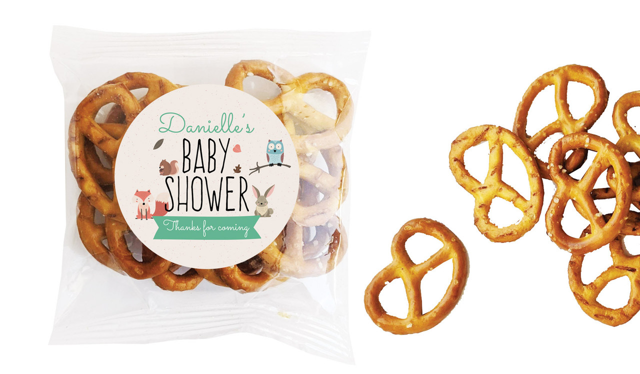 Little Critters Baby Shower Personalised Bag Of Pretzels