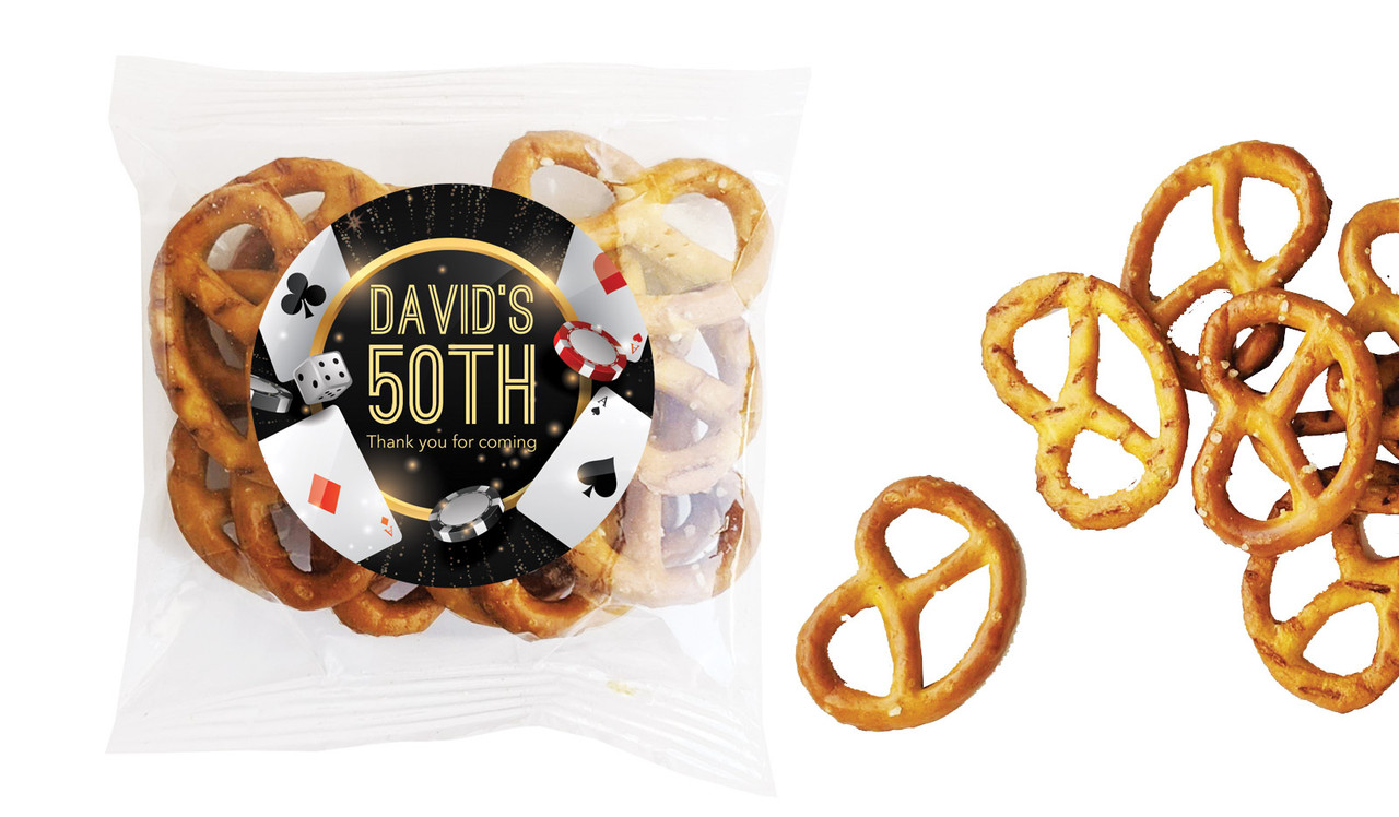 Casino Personalised Bag Of Pretzels