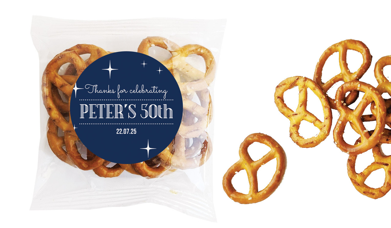 Old Stars Personalised Bag Of Pretzels