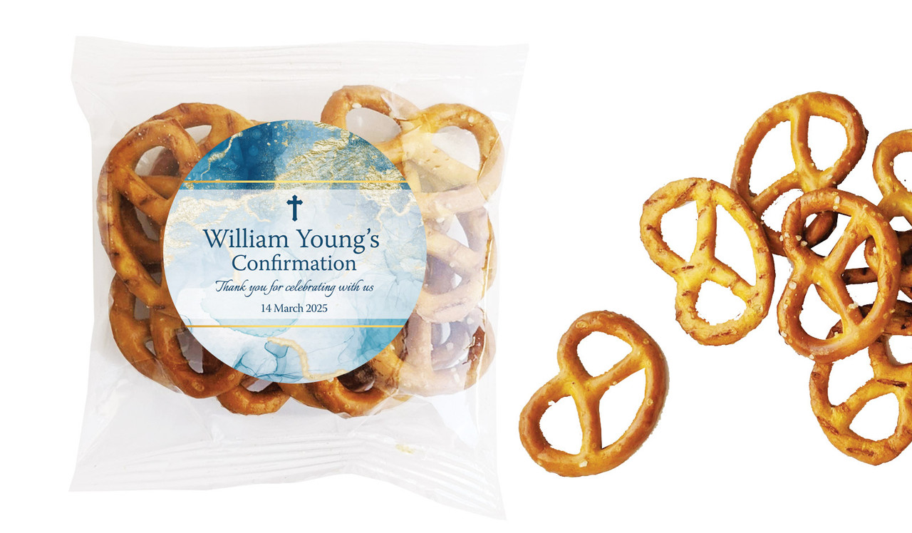 Abstract Background Confirmation Personalised Bag Of Pretzels