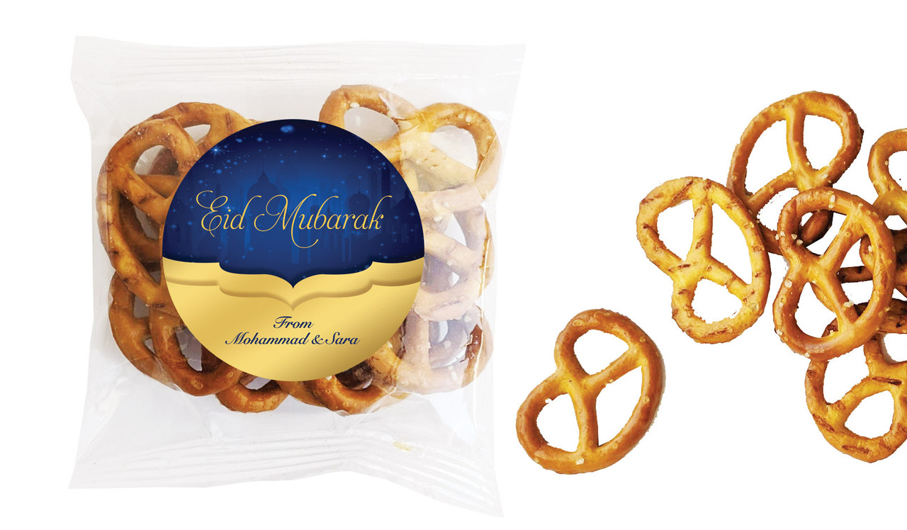 Gold City Eid Personalised Bag Of Pretzels