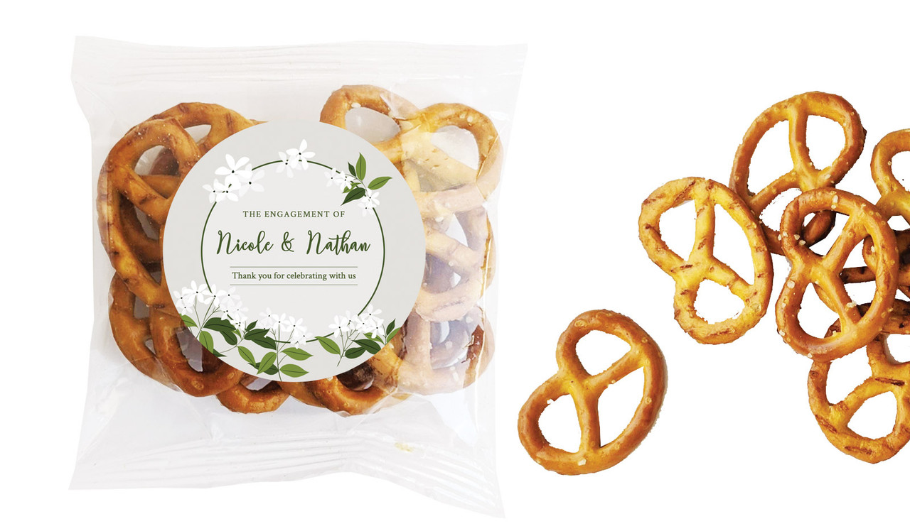 Jasmine Engagement Personalised Bag Of Pretzels