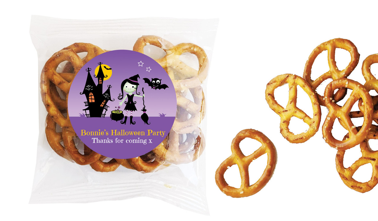 Halloween Witch Halloween Personalised Bag Of Pretzels