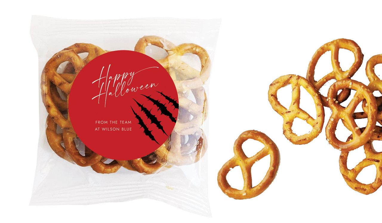 Slash Halloween Personalised Bag Of Pretzels