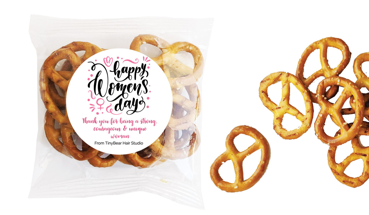 Insiginia International Womens Day Personalised Bag Of Pretzels