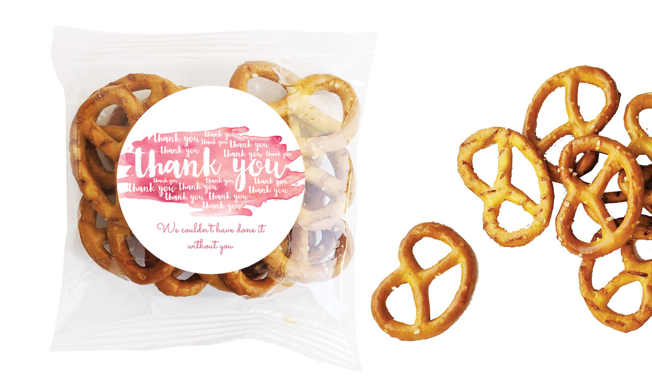 Many Thankyous Personalised Bag Of Pretzels