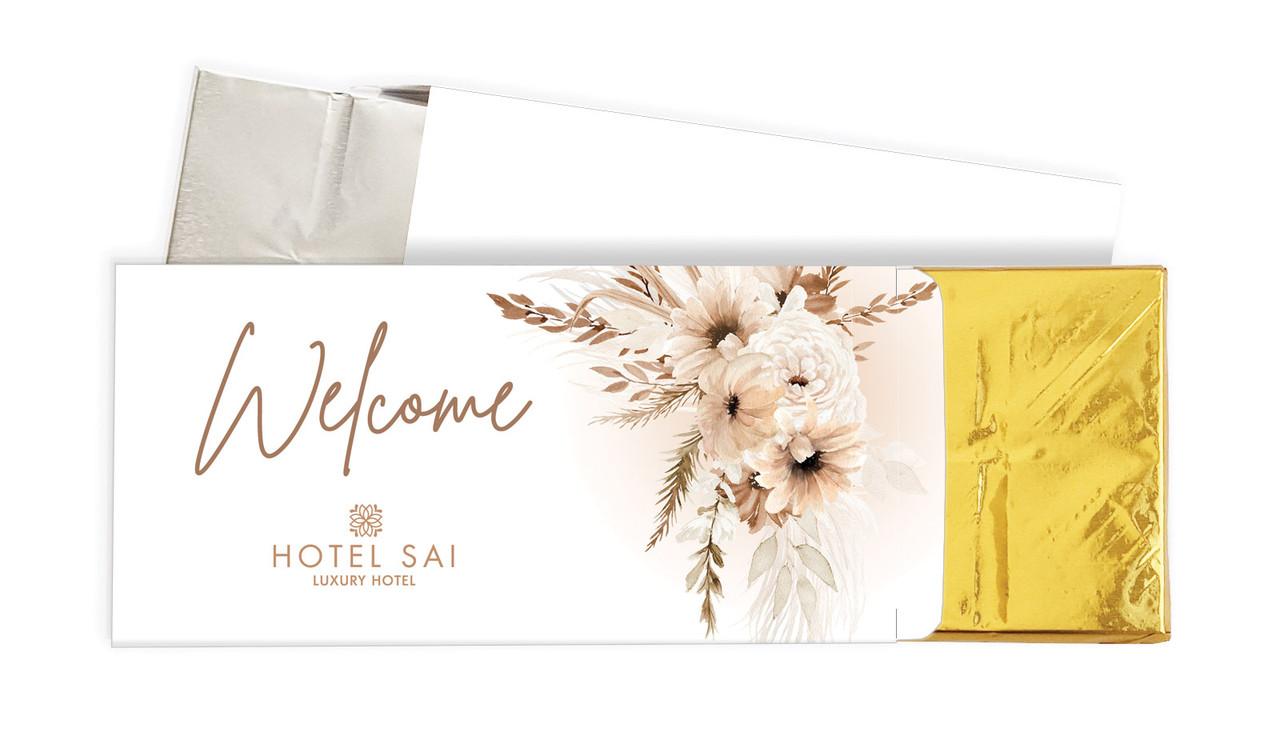 Boho Hospitality Branded Chocolate Bar In A Box