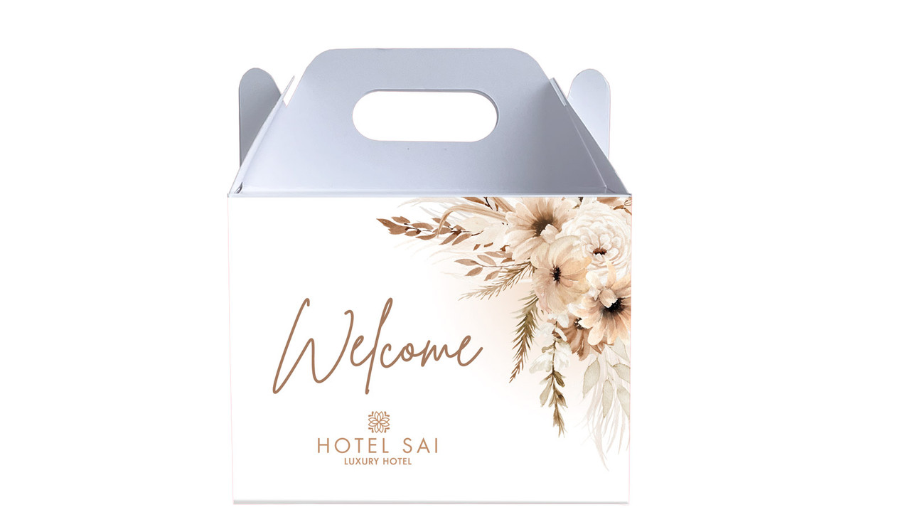 Boho Hospitality Branded Gable Favour Box