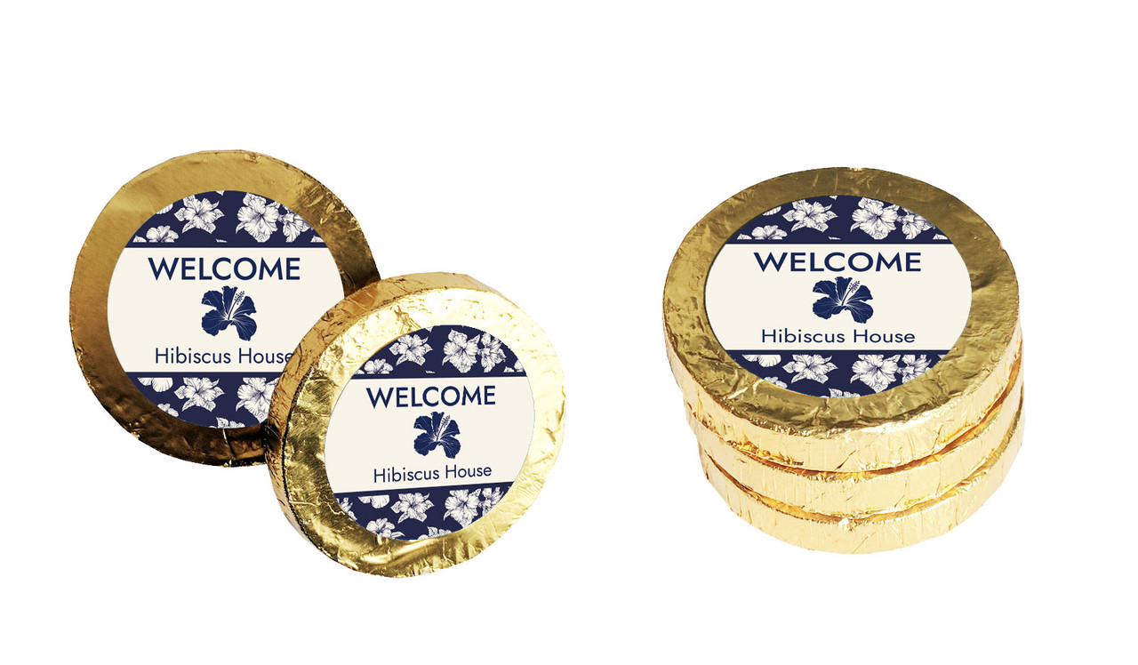 Hibiscus Hospitality Chocolate Coin