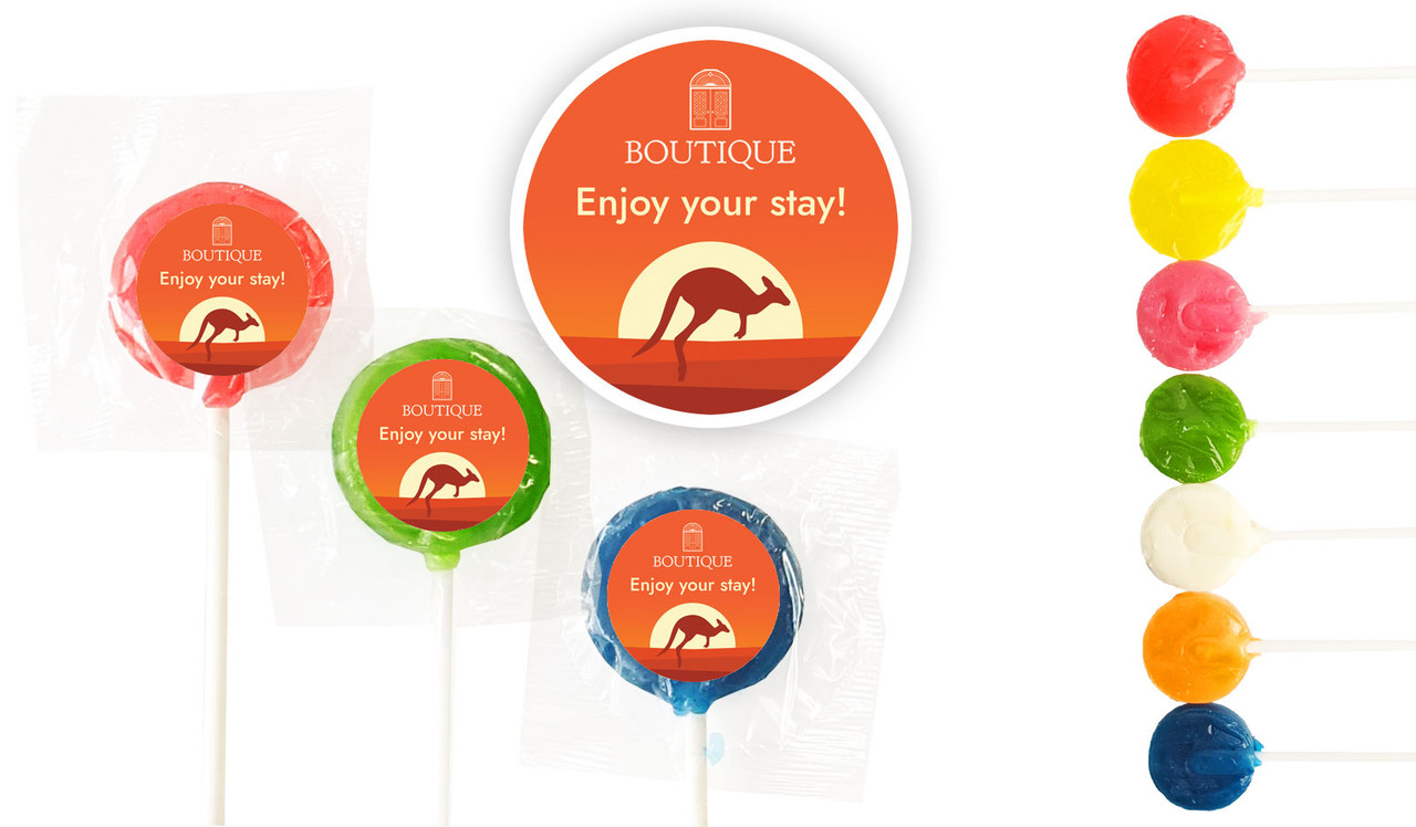 Outback Hospitality Branded 2.5cm Mini Lollipops