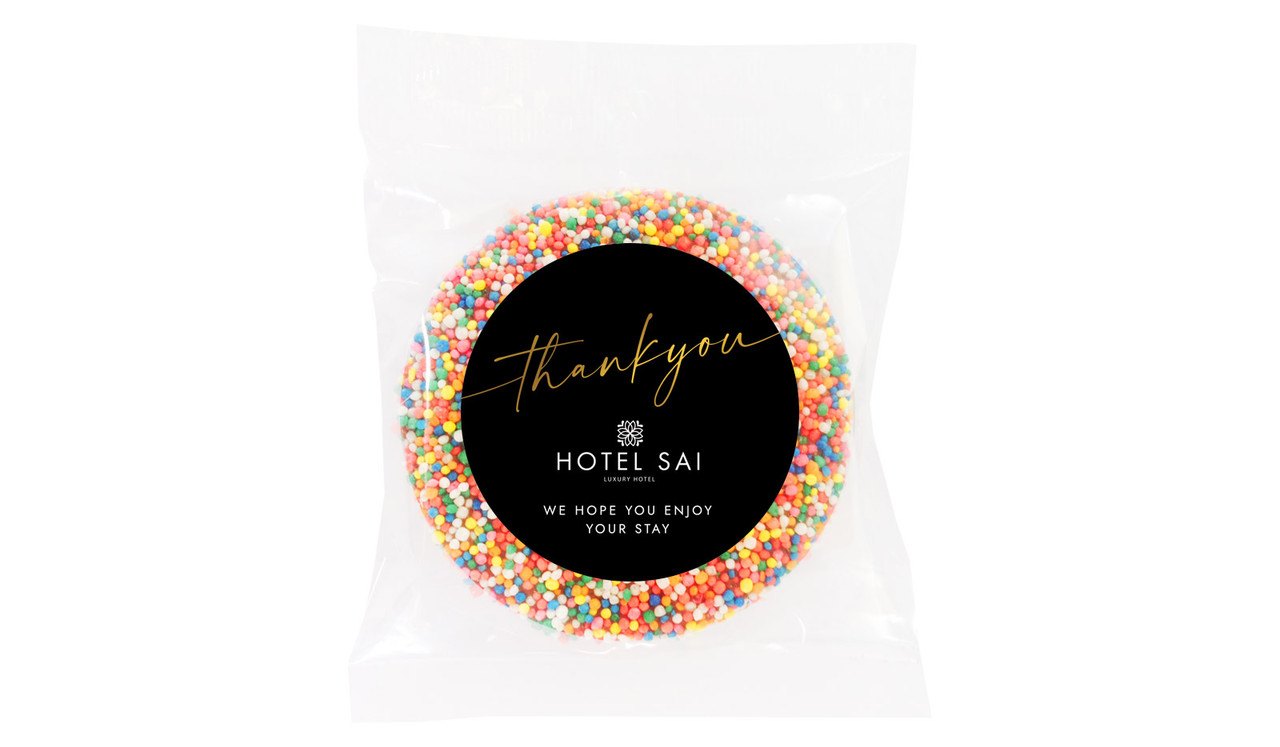 Simple Thank You Hospitality Branded Chocolate Freckle