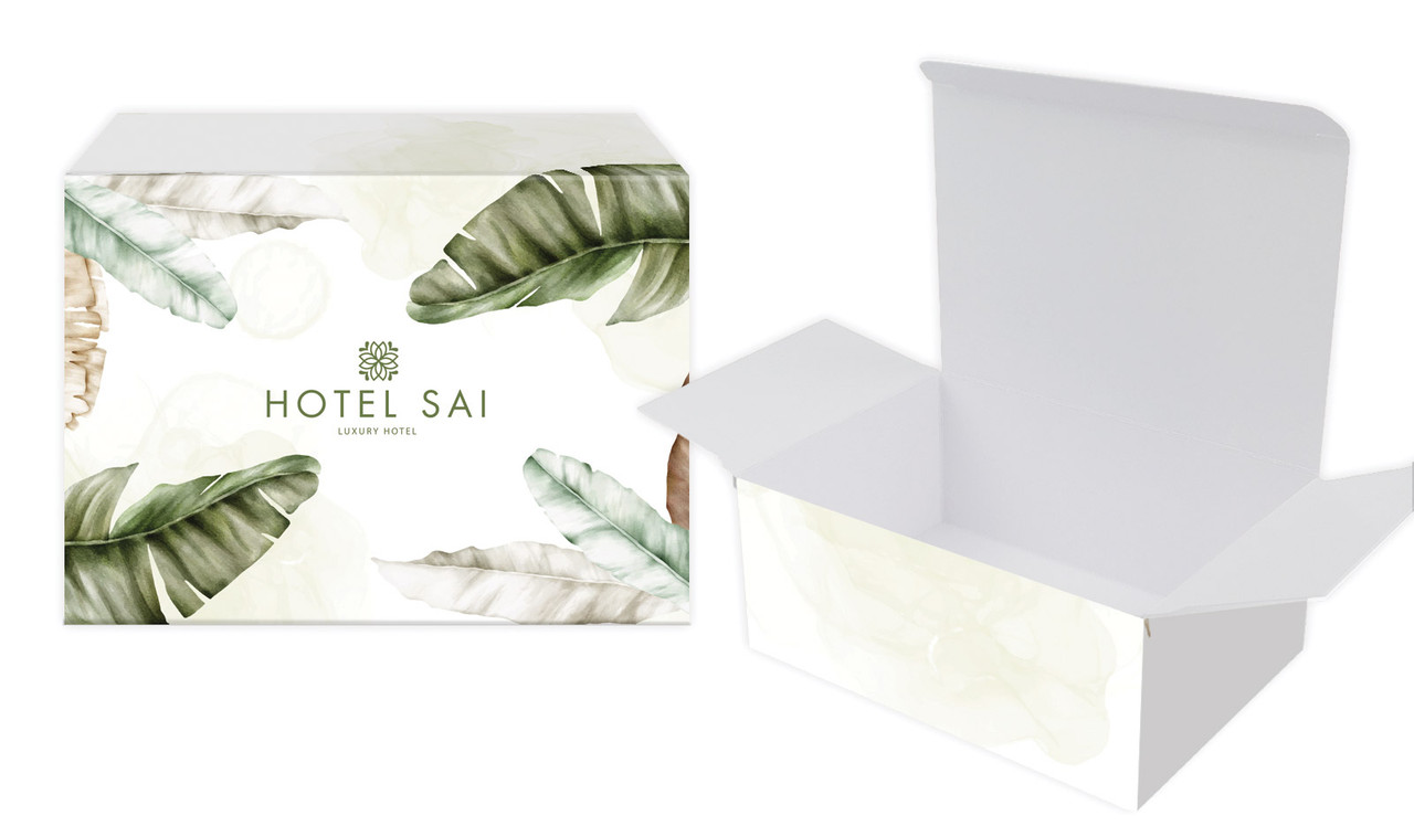 Tropical Warecolour Hospitality Branded Tuck Gift Box
