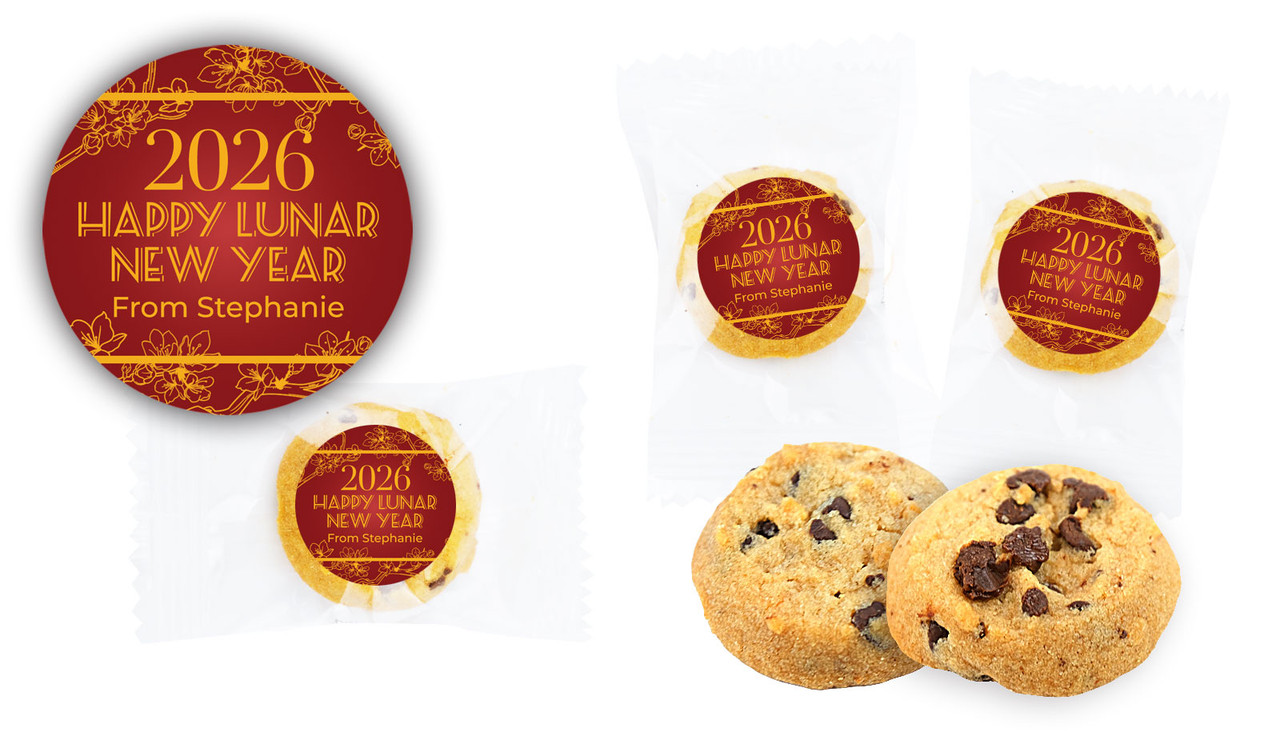 Cherry Blossoms Personalised Chinese New Year Bite-Size Cookie 5g