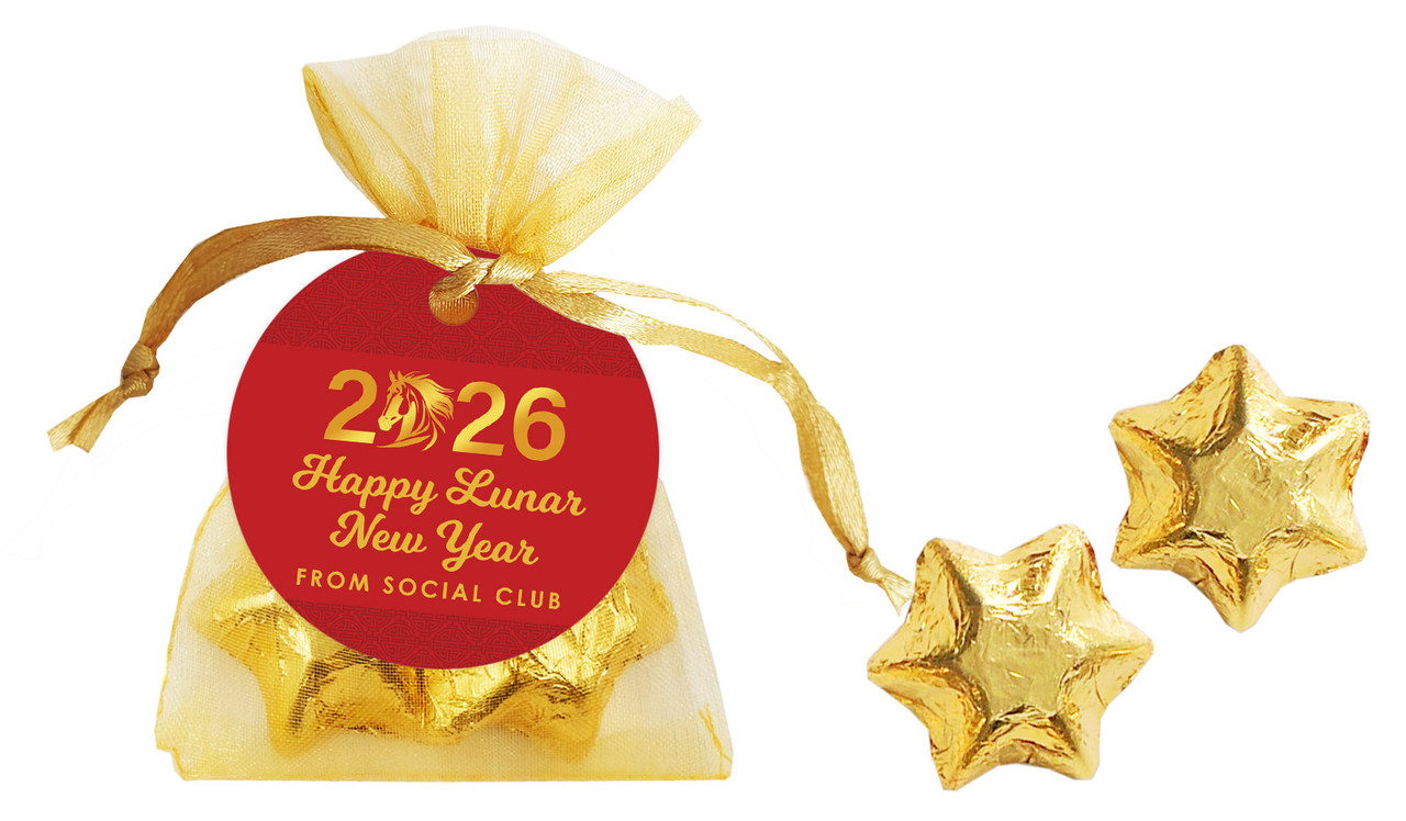 Contemporary Year Chinese New Year Personalised Organza Bag