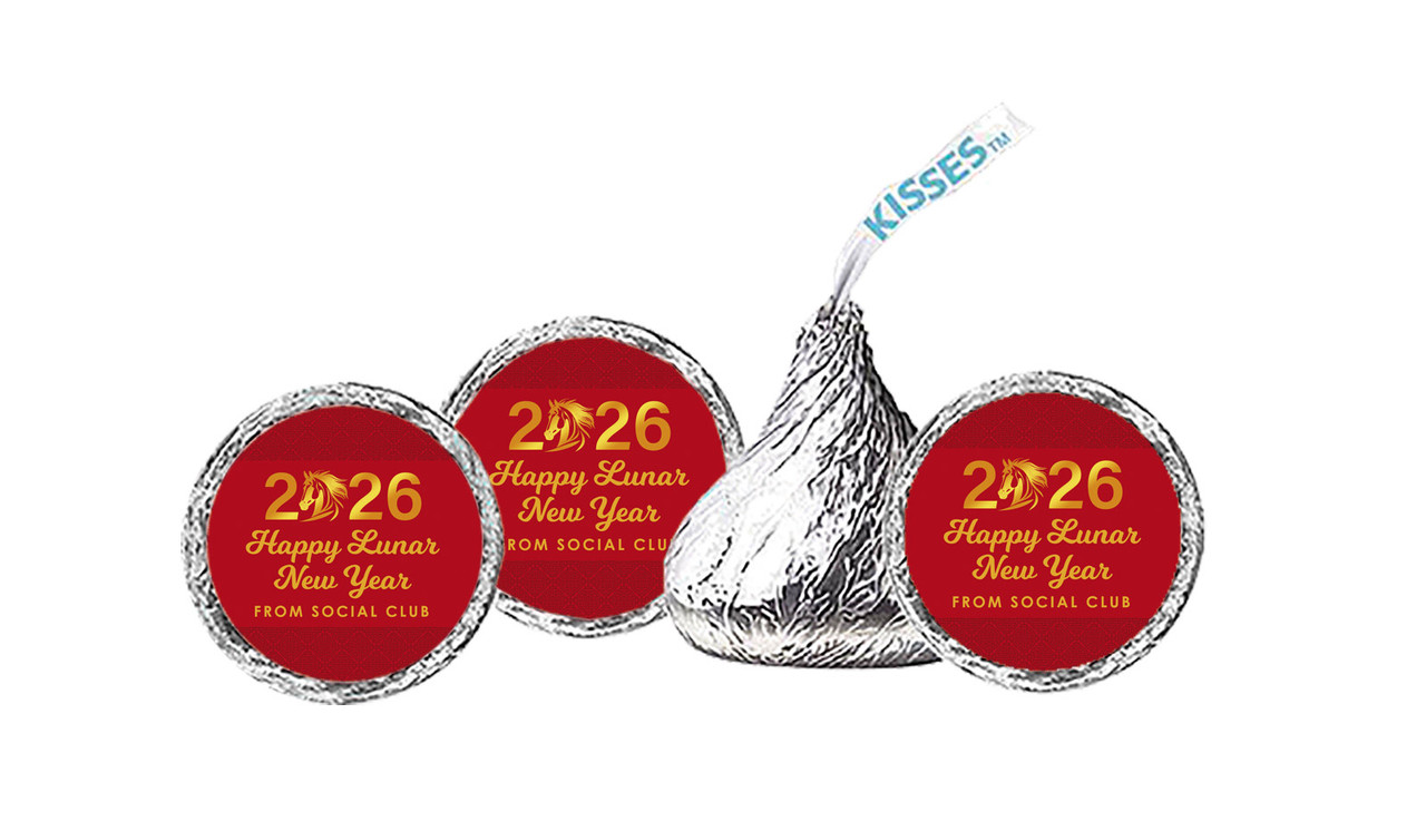 Contemporary Year Chinese New Year Personalised Hersheys Kisses