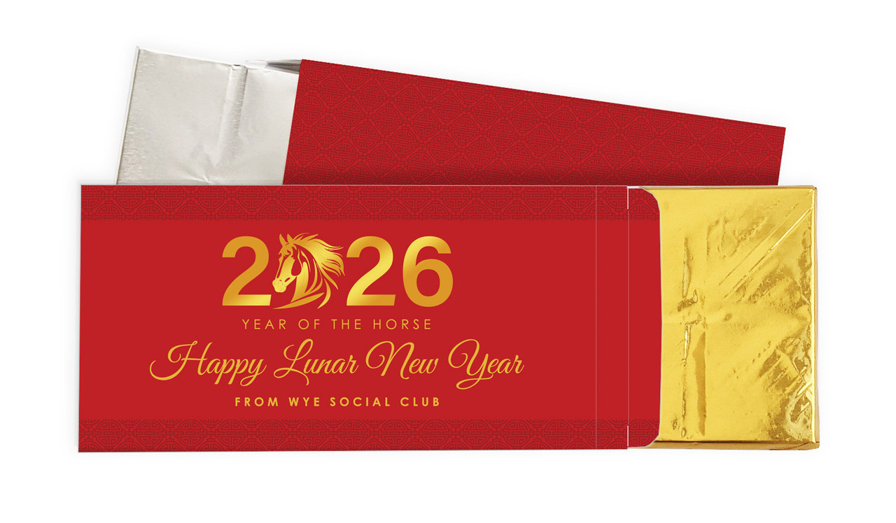 Contemporary Year Chinese New Year Personalised Chocolate Bar In A Box