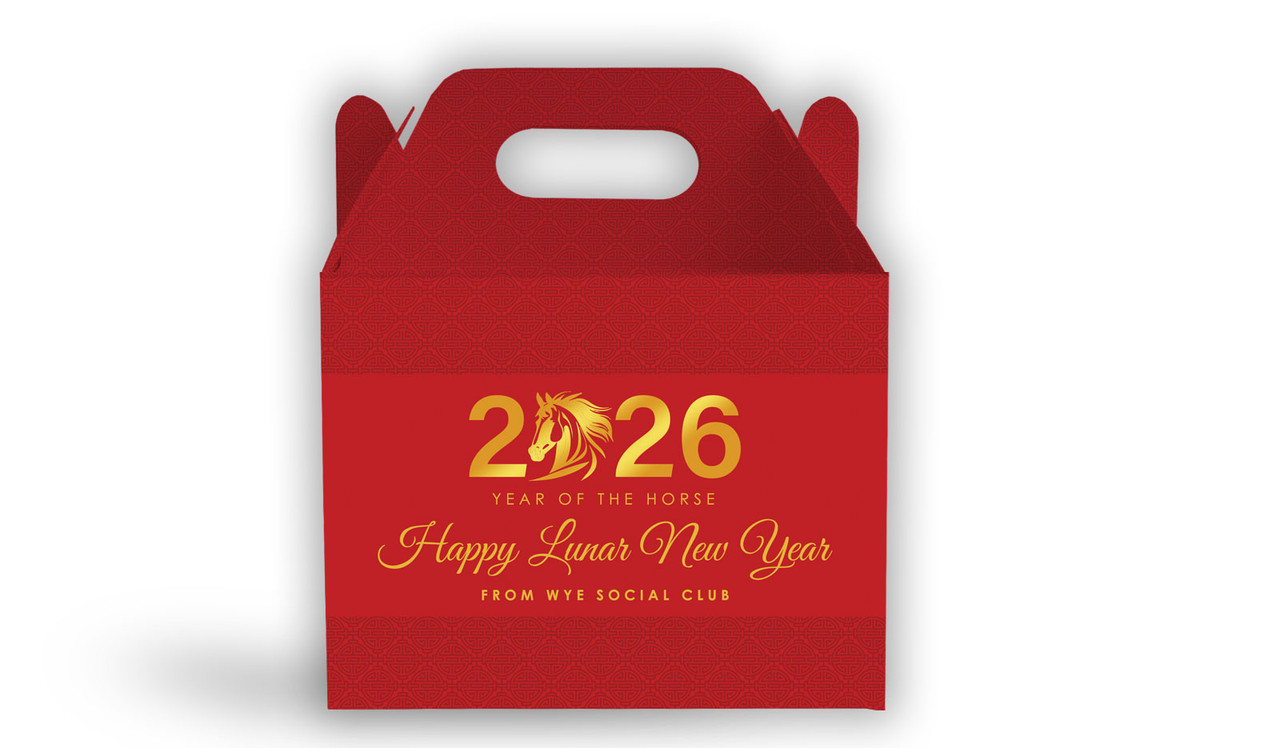 Contemporary Year Chinese New Year Personalised Gable Favour Box