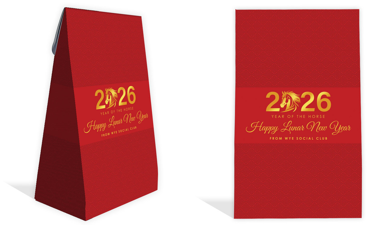 Contemporary Year Chinese New Year Personalised Gusset Favour Bag