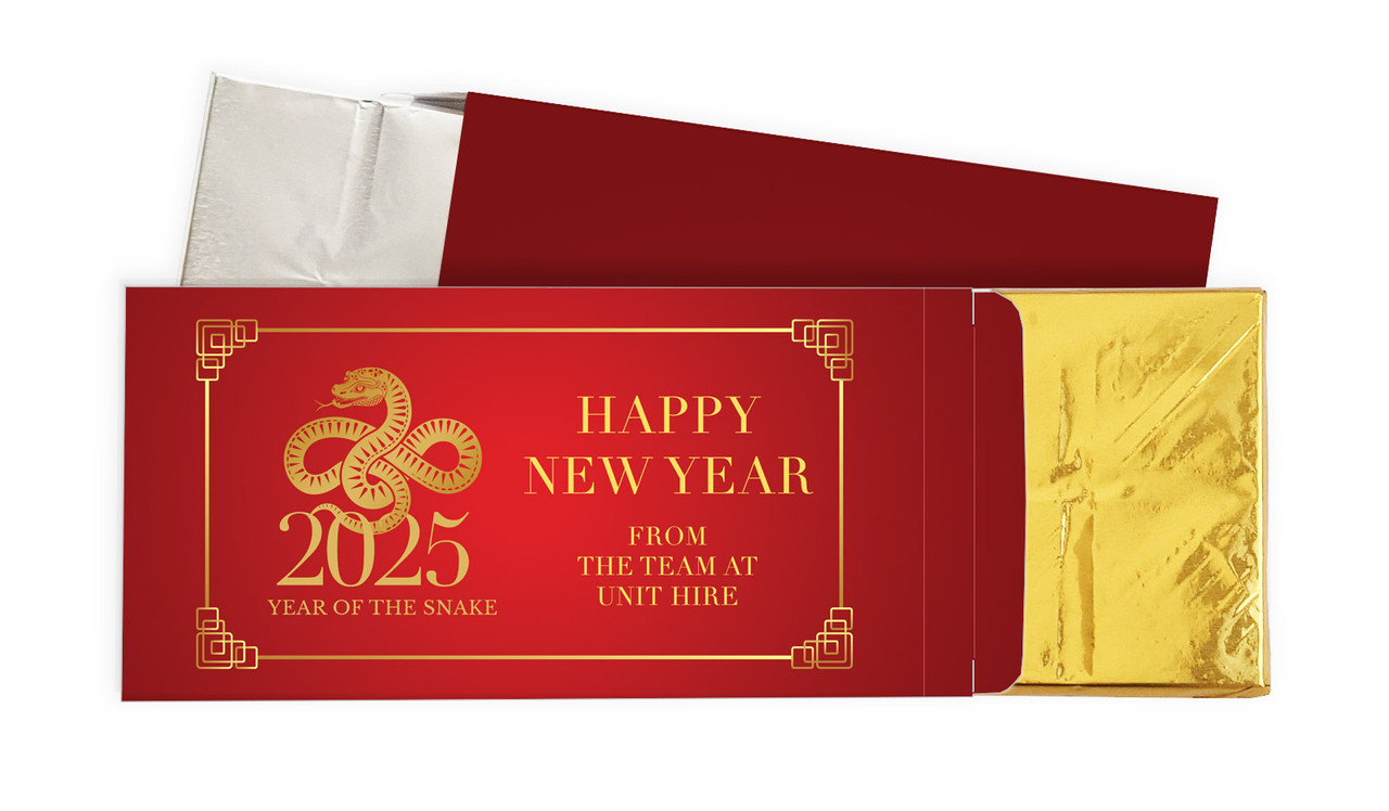 Floral Chinese New Year Personalised Chocolate Bar In A Box