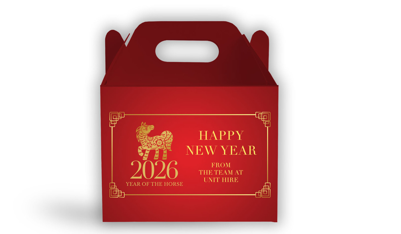 Floral Chinese New Year Personalised Gable Favour Box
