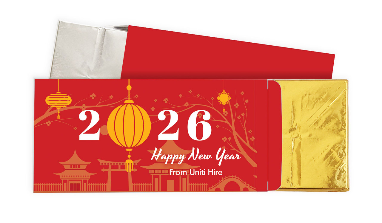 Hanging Lantern Chinese New Year Personalised Chocolate Bar In A Box