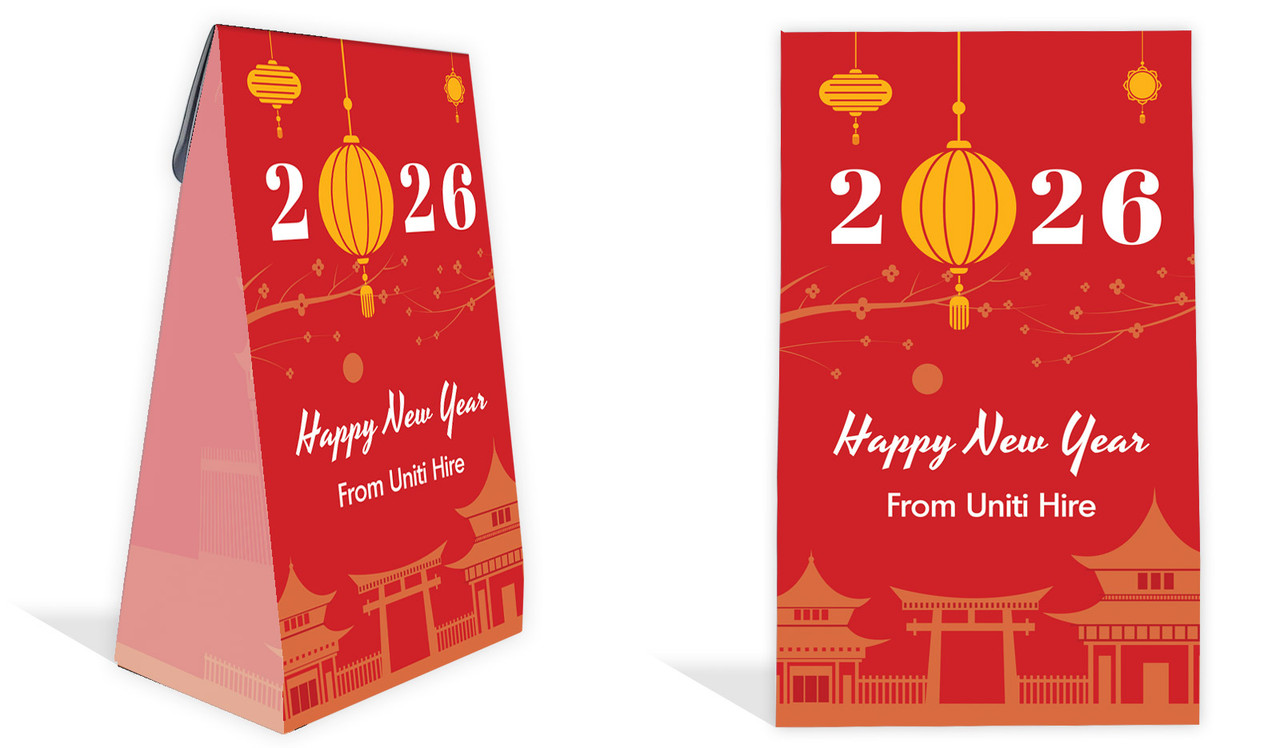 Hanging Lantern Chinese New Year Personalised Gusset Favour Bag