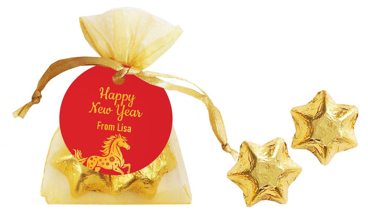 Happy Chinese New Year Personalised Organza Bag