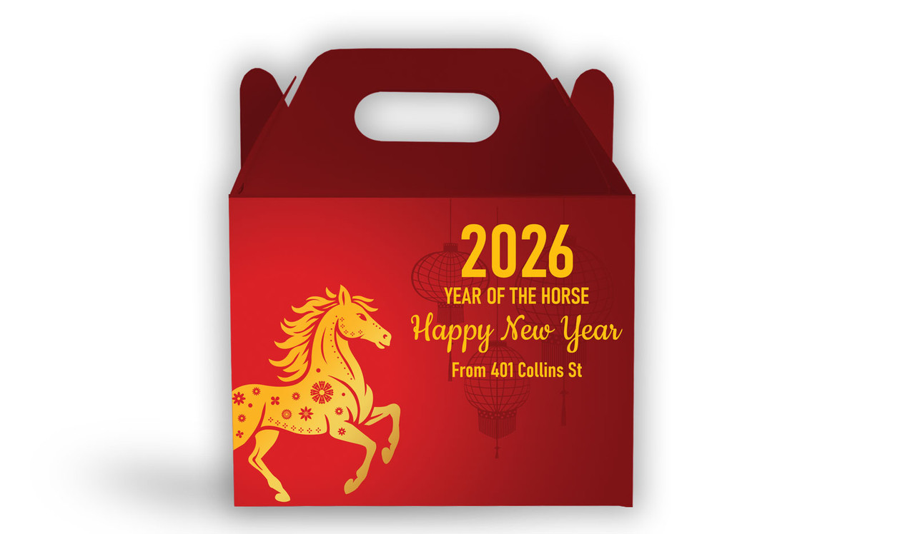 Happy Chinese New Year Personalised Gable Favour Box