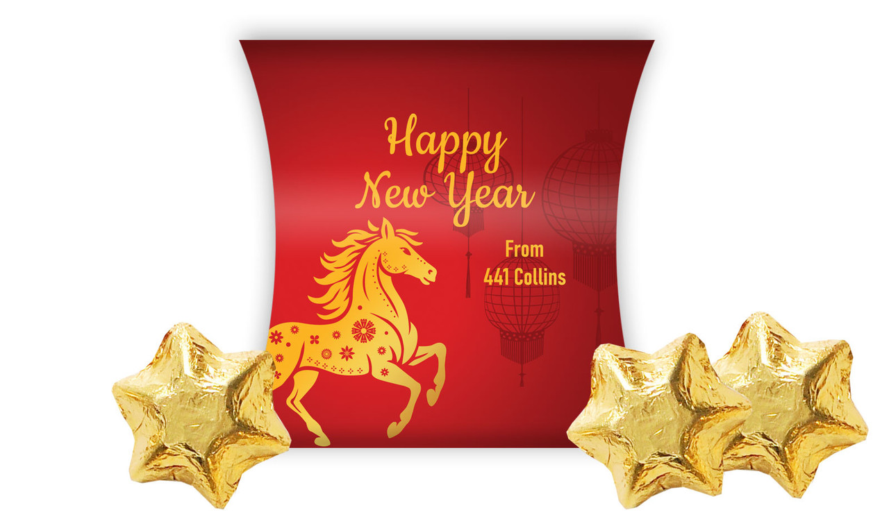 Happy Chinese New Year Personalised Pillow Boxes