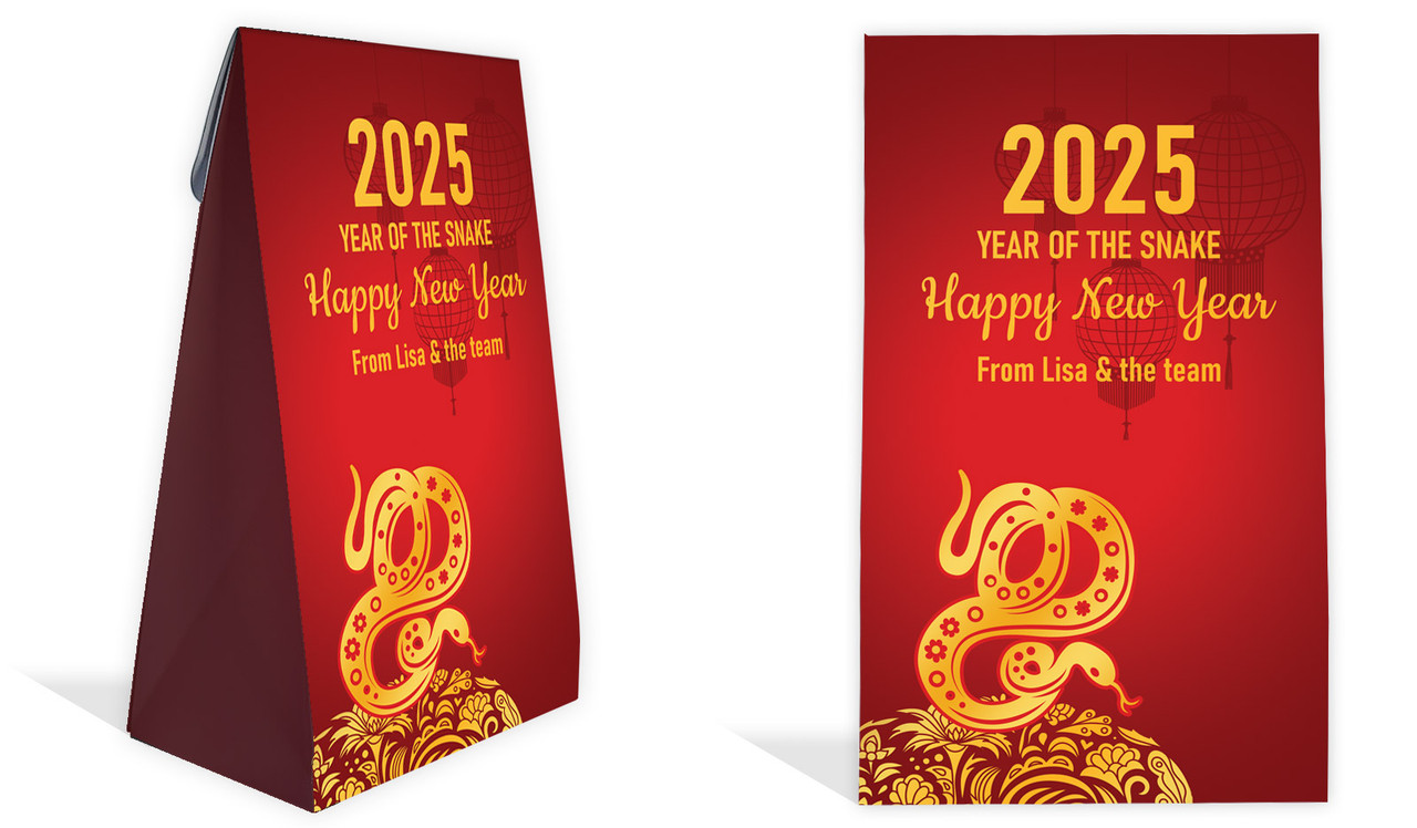 Happy Chinese New Year Personalised Gusset Favour Bag