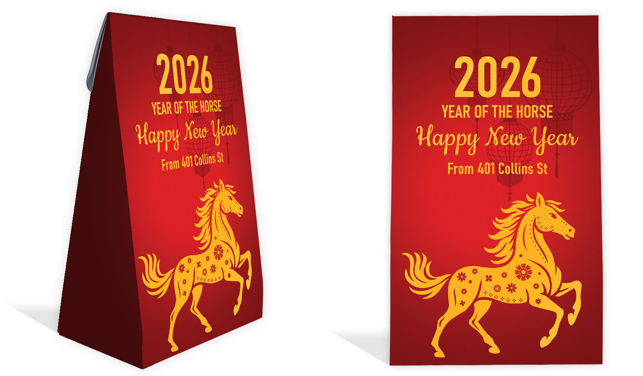 Happy Chinese New Year Personalised Gusset Favour Bag