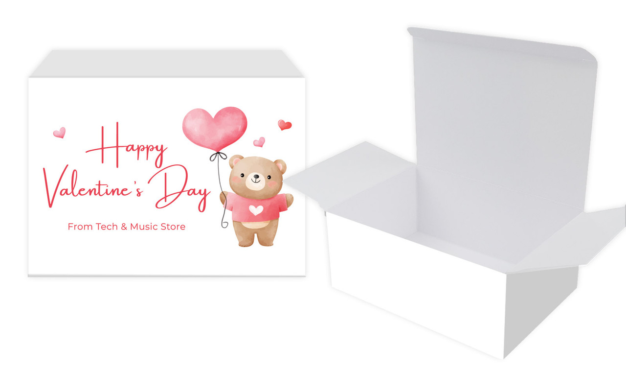 Bear Balloon Valentines Day Personalised Tuck Gift Box